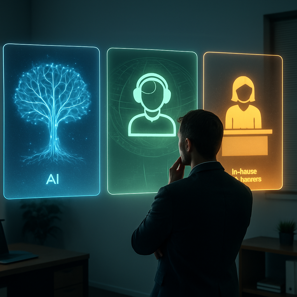 AI Receptionist vs. Virtual vs. In-House: The Definitive Small Business Guide